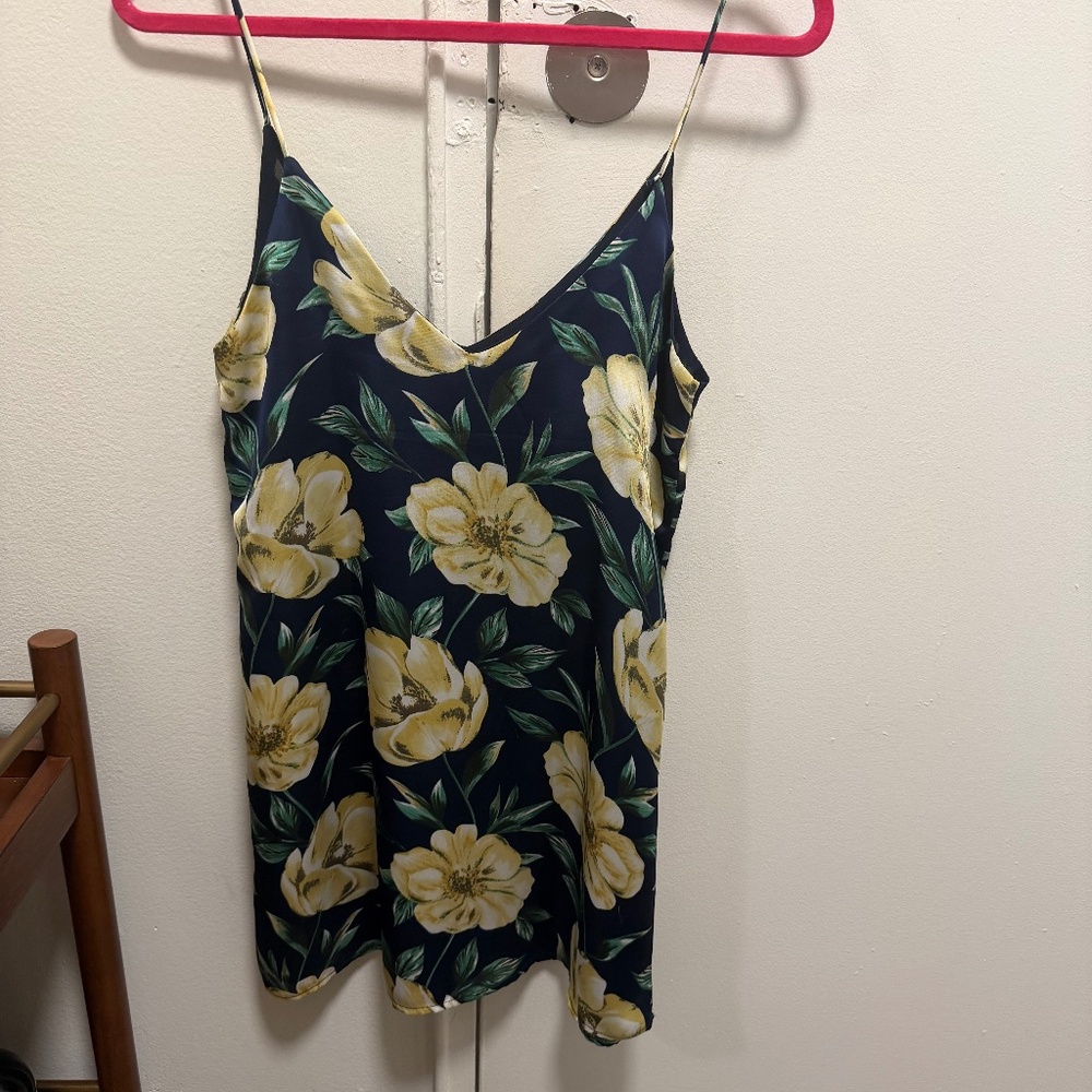 Navy & floral minidress | size S